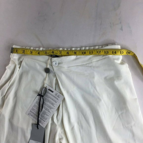 Pianura Studio Women's White Straight Leg Slash Pocket Jogger Pants Size 42 - Picture 8 of 12